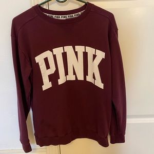 maroon pink sweatshirt